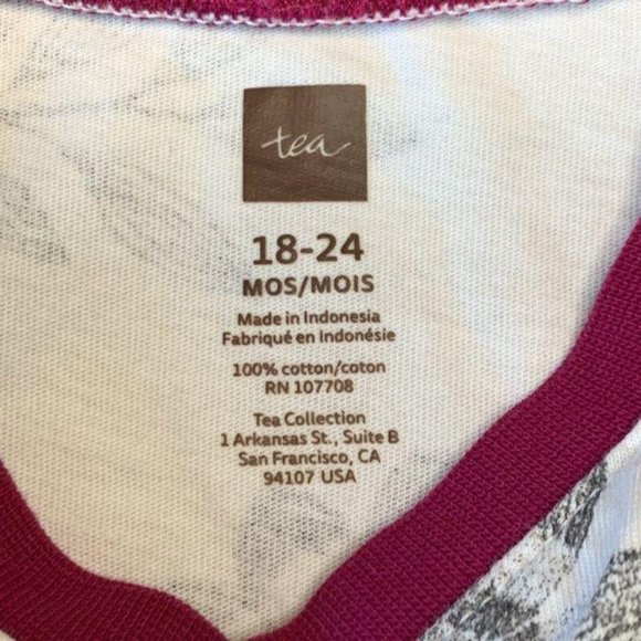 TEA COLLECTION Girls Everlasting Dress 18-24 Months Wrap Neck Toddler Girl White - Picture 5 of 5